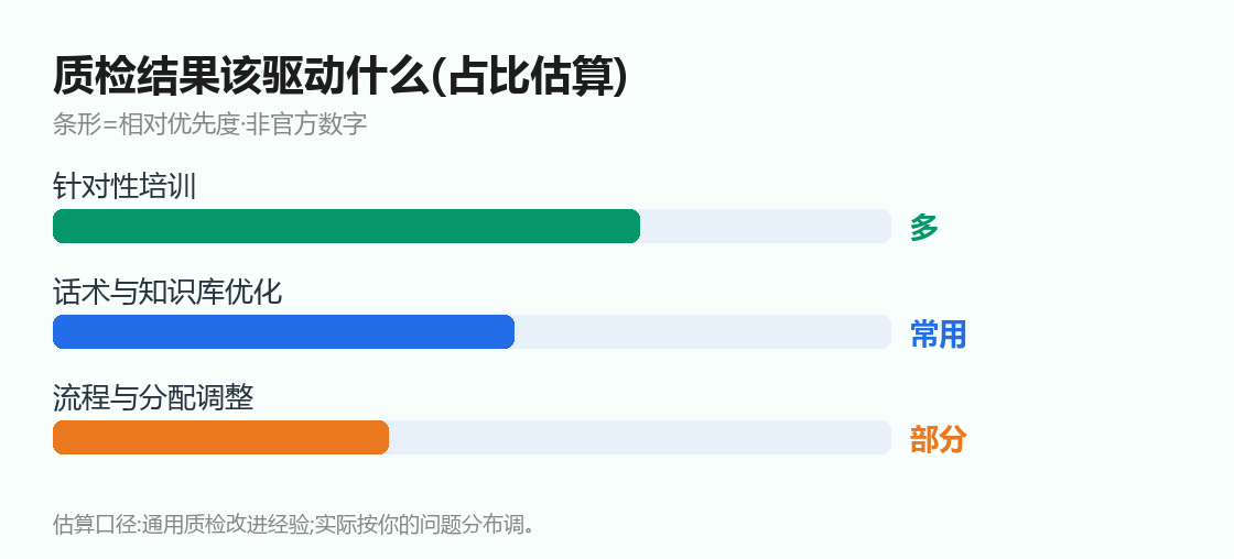 质检结果该驱动什么(占比估算)